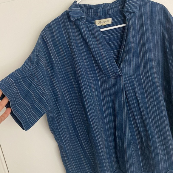 Madewell boxy navy shirt - Picture 3 of 5